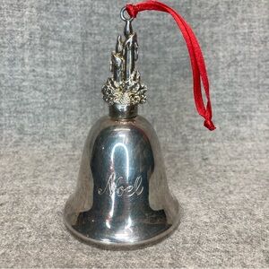 VINTAGE Reed and Barton 24th edition NOEL musical bell plays music Silver Candle